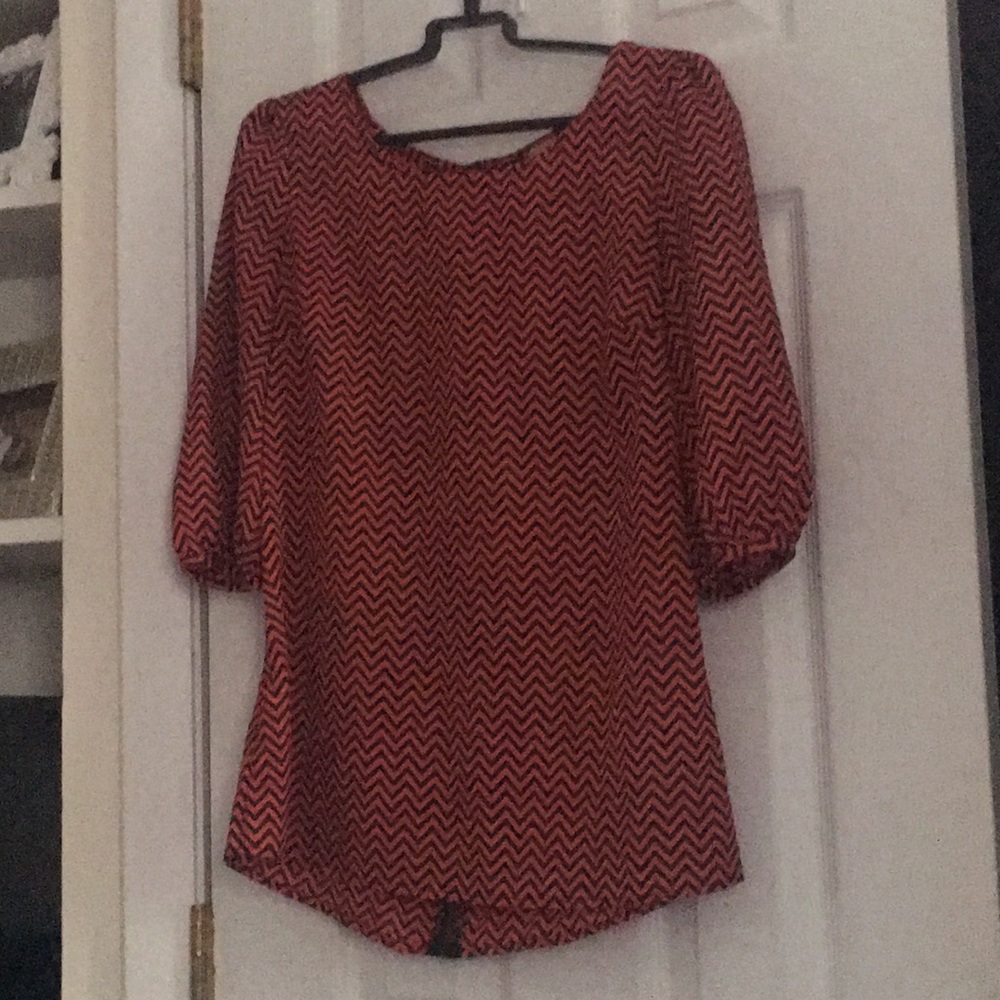 Chevron 3/4 length shirt